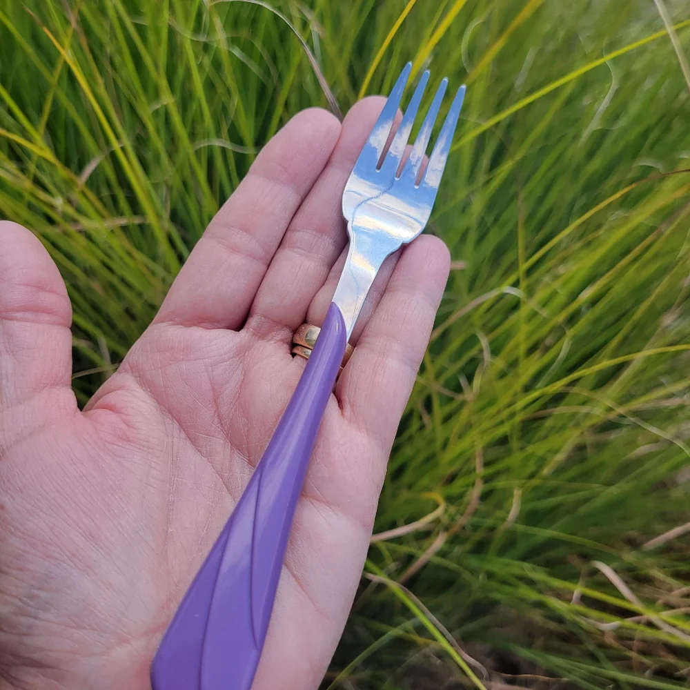 Fiesta Lilac Small Fork ~ Retired Color & Item ~ GUC ~ Fiestaware ~ Post-86